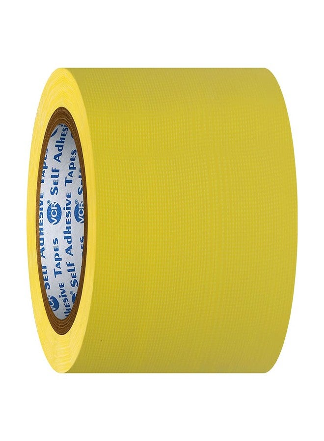 VCR Yellow Duct Tape - 16 Meters in Length 120mm / 5" Width - 1 Roll Per Pack - Strong Book Binding Tape - Waterproof Heavy Duty Duct Tape - Image 3